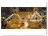 Prom king and queen crowns I made for episode 8 on DINA's Party for HDTV